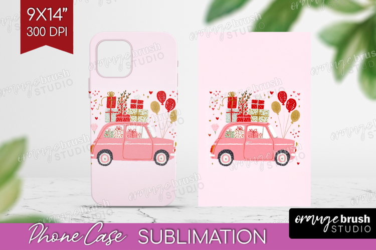 Preppy Valentine Phone Case PNG - Hand Drawn Valentines Day