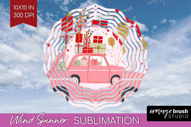 Preppy Valentine Wind Spinner Sublimation PNG - Hand Drawn example image 1