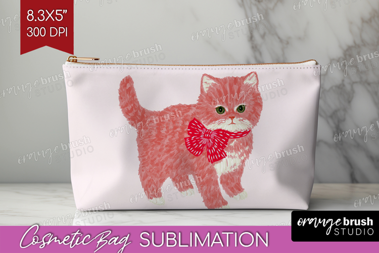 Preppy Valentine Cosmetic Bag - Hand Drawn Valentines Day
