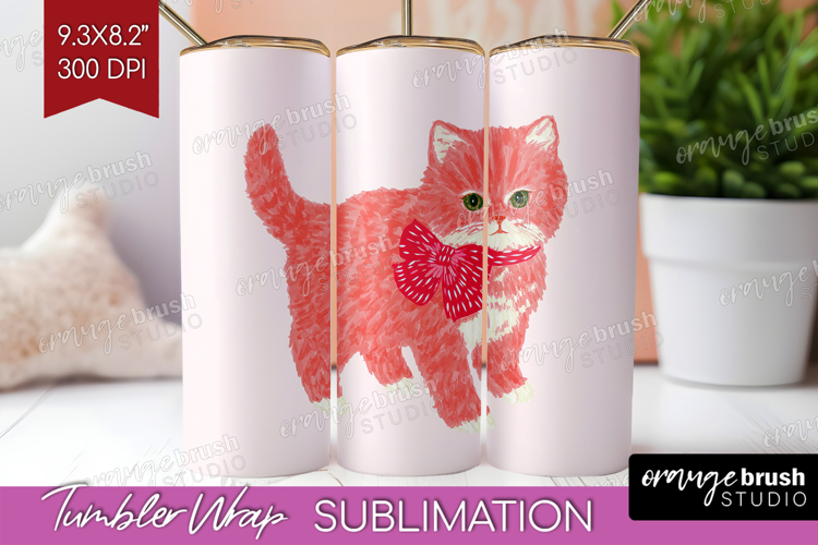 Preppy Valentine Tumbler Wrap - Hand Drawn Valentines Day