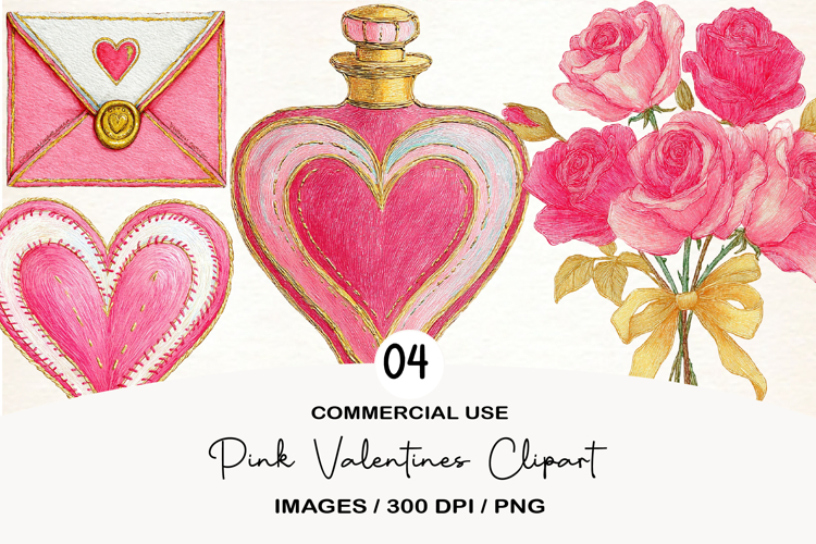 Pink Valentines Clipart