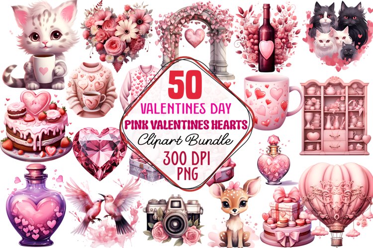 Valentine Hearts Clipart Image 9