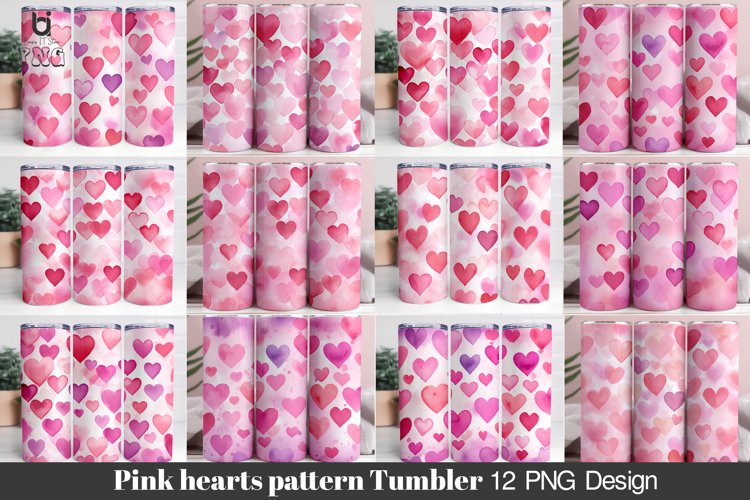 Pink Hearts Clipart Image 16