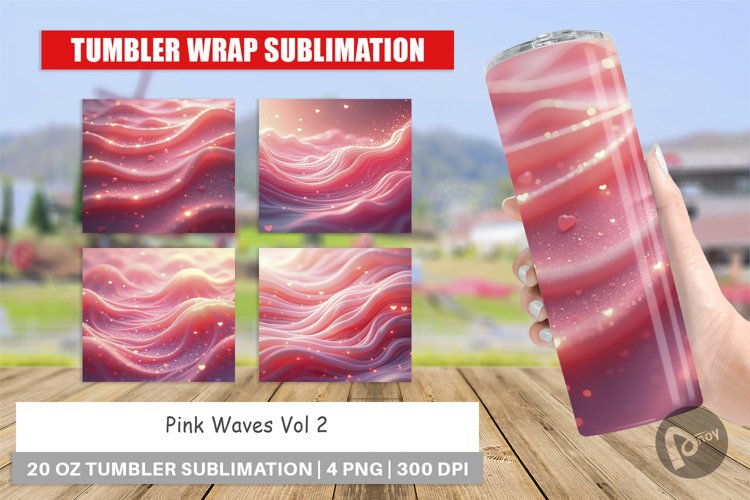 Tumbler Pink Flow example image 1