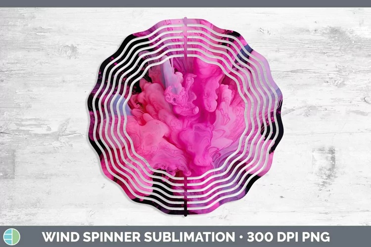 Pink Wind Spinner | Sublimation Spinner Designs