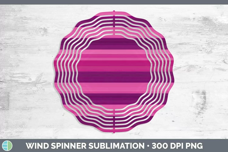 Pink Wind Spinner | Sublimation Spinner Designs