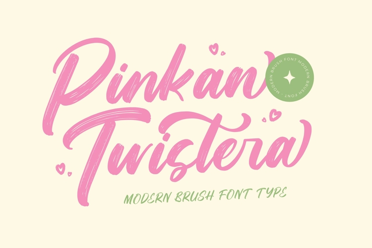 Pinkan Twistera - Modern Brush Font Type