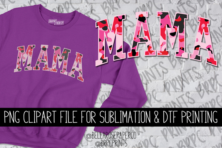 Pink Camo Mama | Girl Mom | PNG Clipart