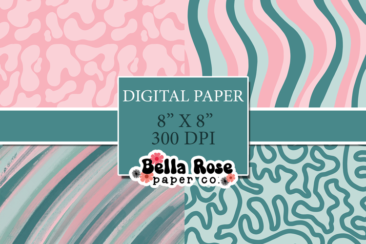 Pink Candy | 8 x 8| Digital Paper Set