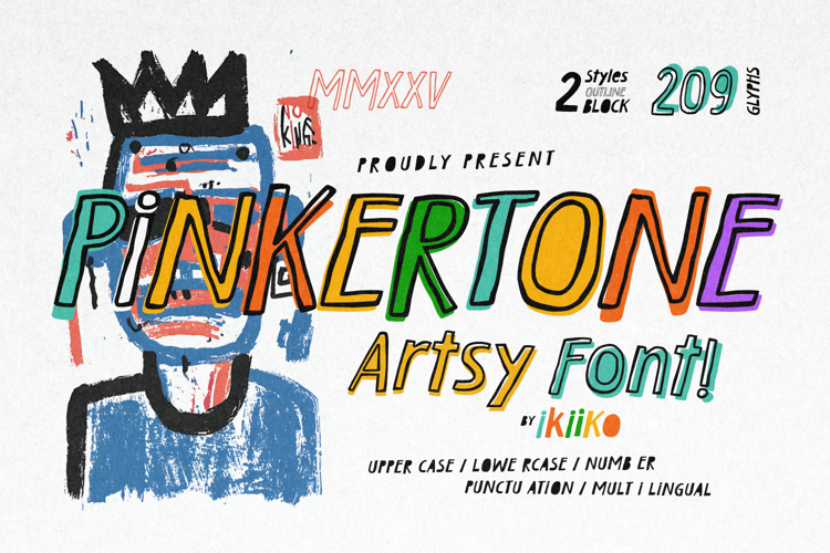 Pinkertone - Artsy Font