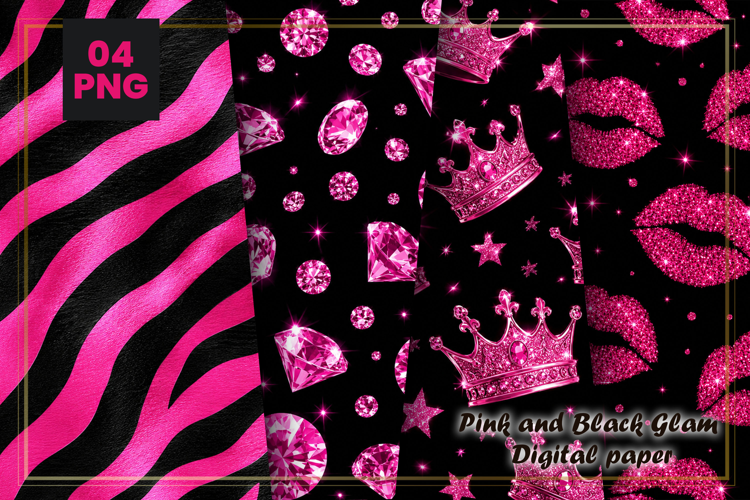 Pink Royal Glam Digital Paper