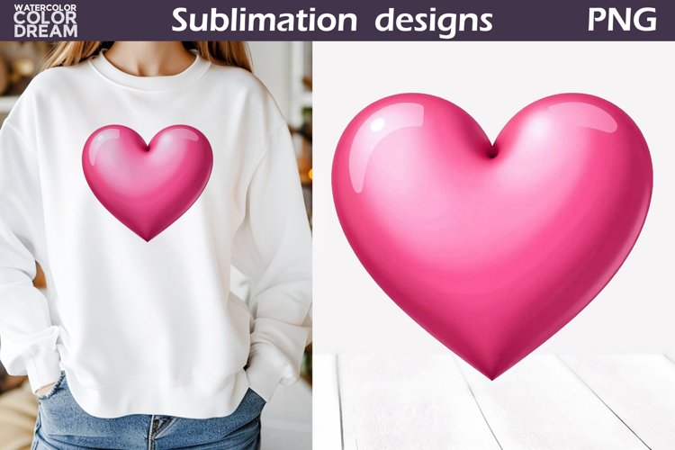 Pink Heart Clipart Image 6