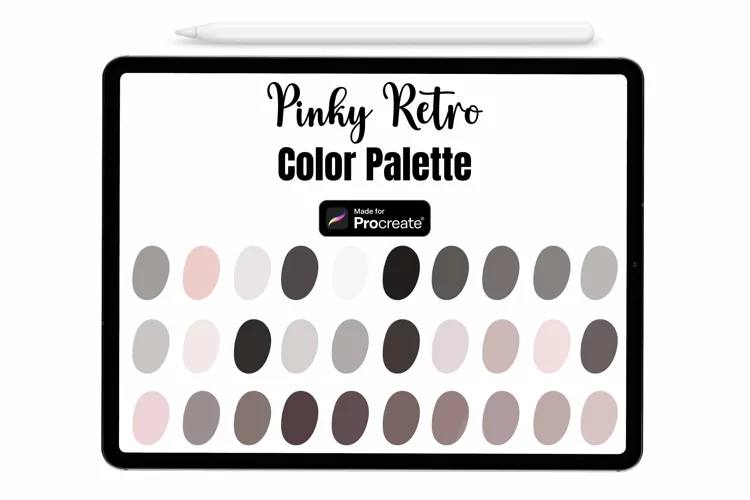 Pinky Retro Procreate Palette - Procreate Color palette