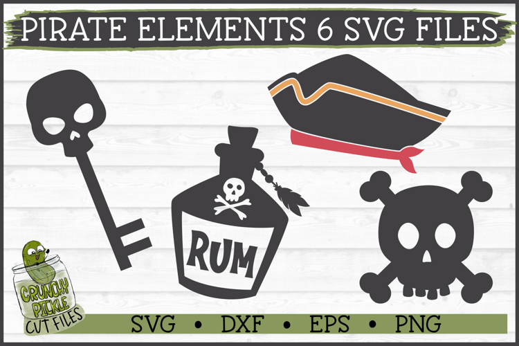 Pirate Elements 6 SVG Files example image 1