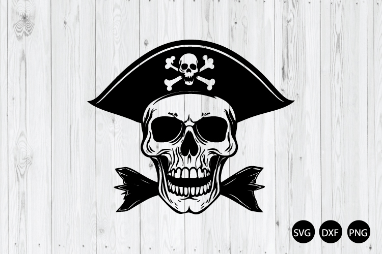 Pirate Skull SVG, Pirate SVG