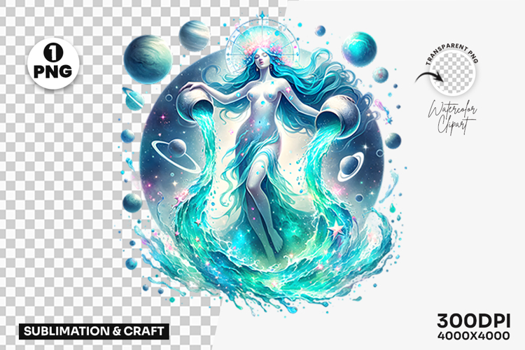 Pisces Zodiac Astrology Horoscope Water Sign PNG Sublimation