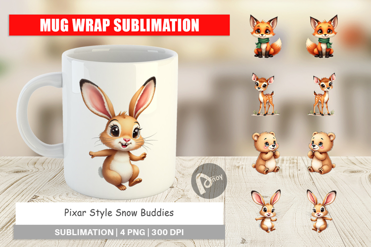 Snow Buddies Mug Wrap