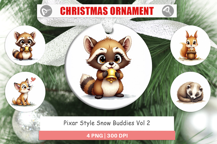 Christmas Ornament Sublimation Designs Image 3