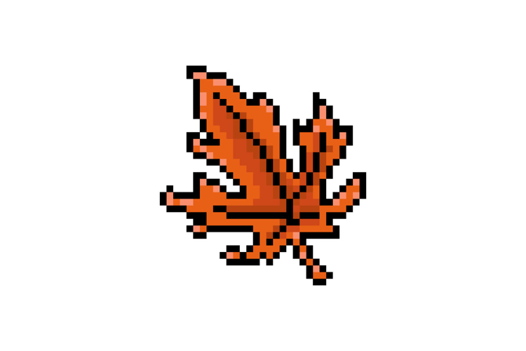 Pixel art thanksgiving clipart vector