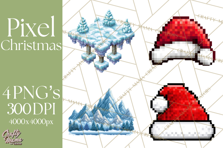 Pixel Christmas Arcade Clipart, Retro Gamer Clip Art