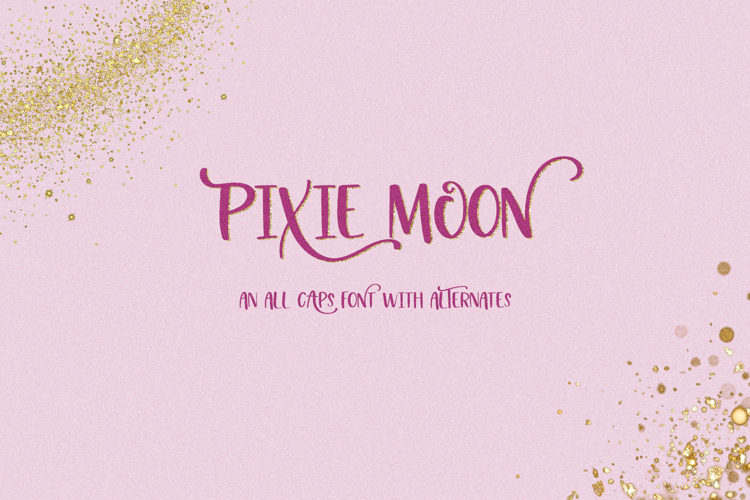 Pixie Moon Sans with Flourishes