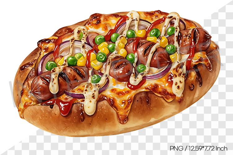 Pizza Drawing Image 15
