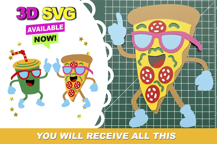 Pizza Party 3D SVG