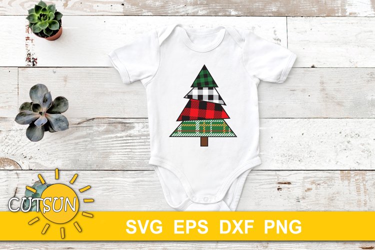 Christmas SVG | Christmas tree Plaid SVG | Christmas tree