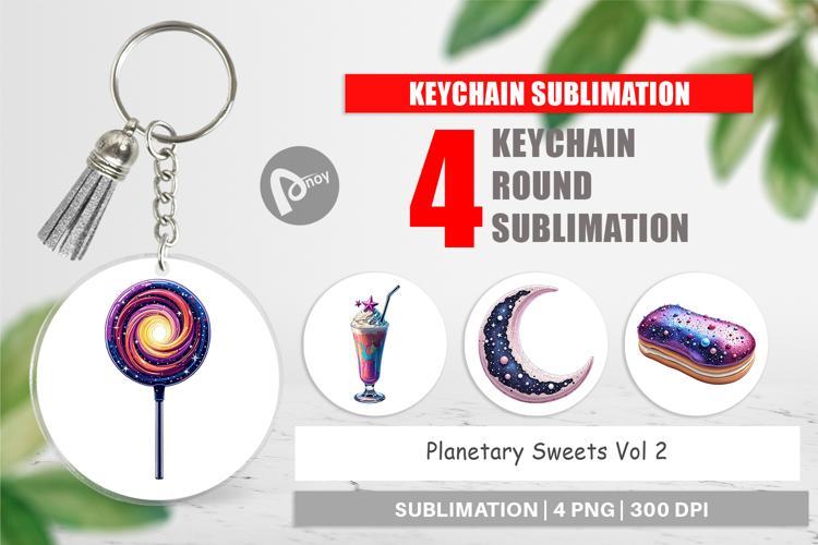 Keychain Planetary Sweets