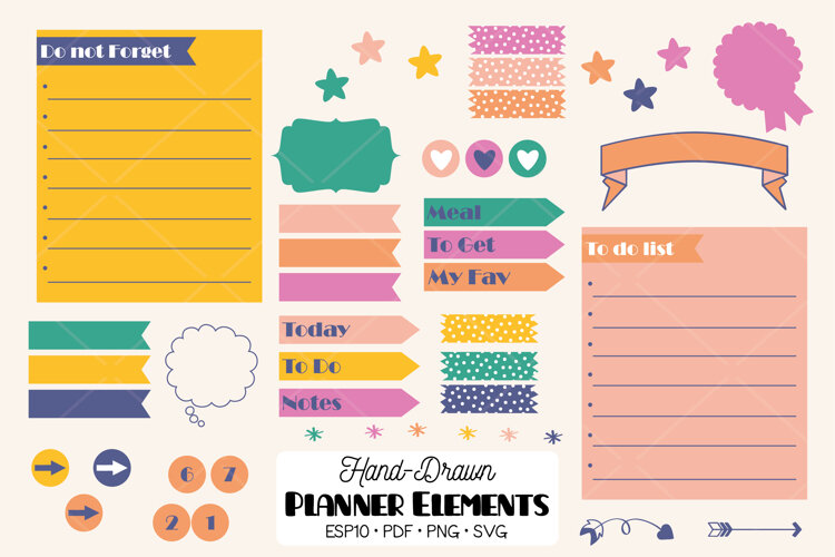 Weekly Kit Spread | DIY Digital Planner, Printable Organizer example image 1