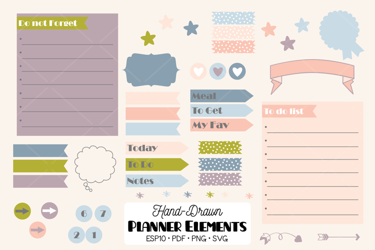 Weekly Kit Spread | DIY Digital Planner, Printable Organizer