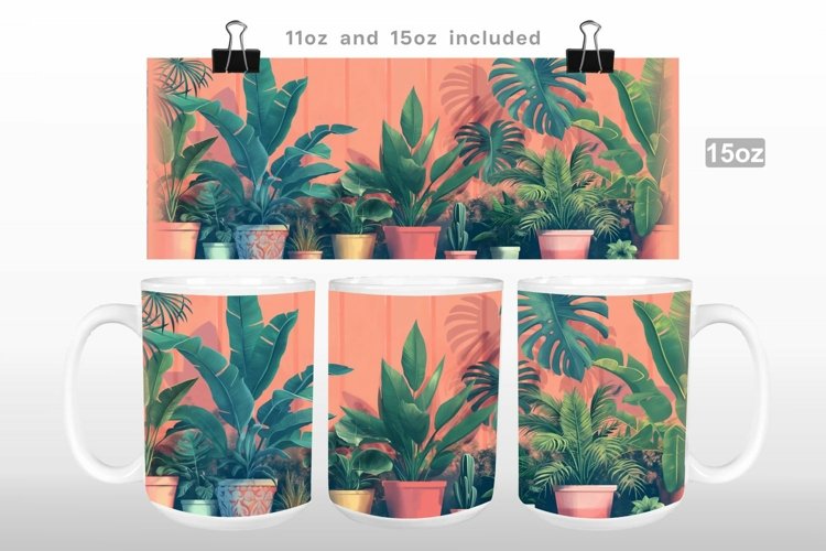 Plant Dad Mug Wrap Sublimation example image 1