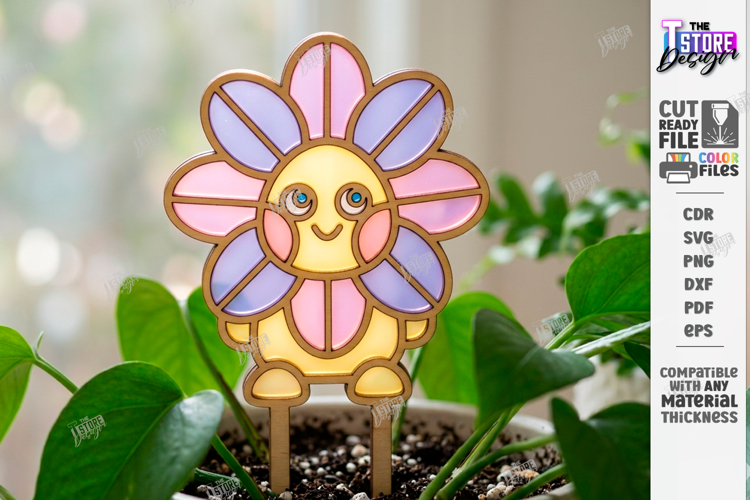 Decorative Plant Stakes Laser Cut | Garden Marker Laser |CNC