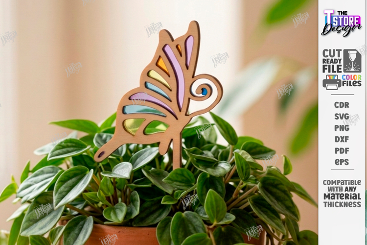 Decorative Plant Stakes Laser Cut | Garden Marker Laser |CNC