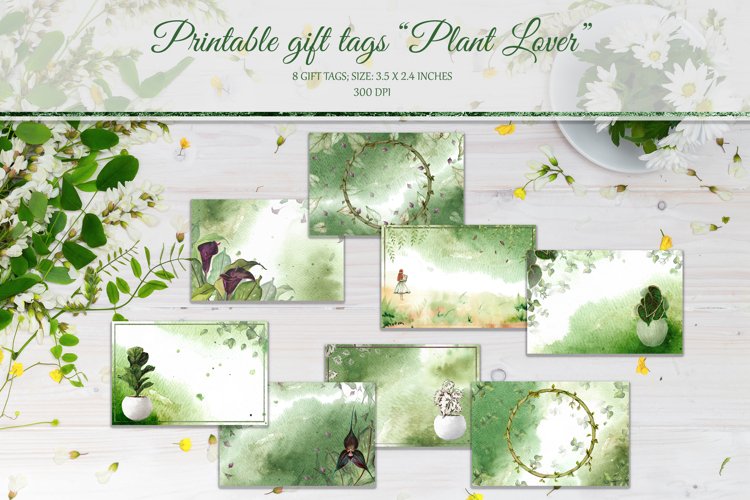 Printable Gift Tags and Labels "Plant Lover" example image 1