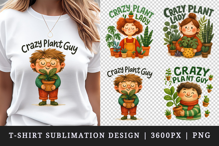 Plant Lover t-shirt printable sublimation design png