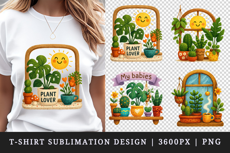 Plant Lover t-shirt printable sublimation design png