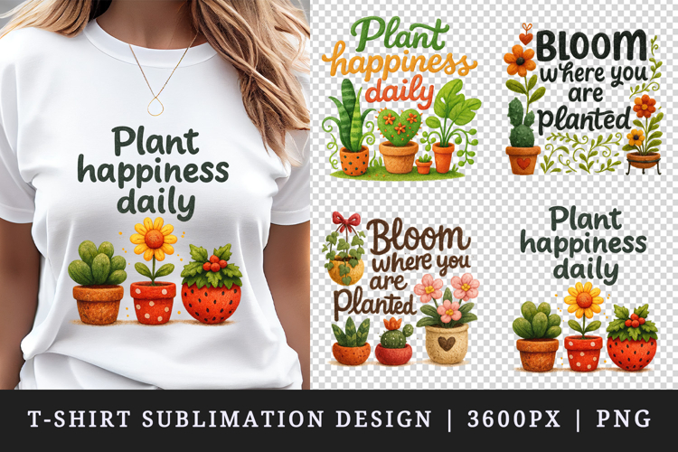 Plant Lover t-shirt printable sublimation design png