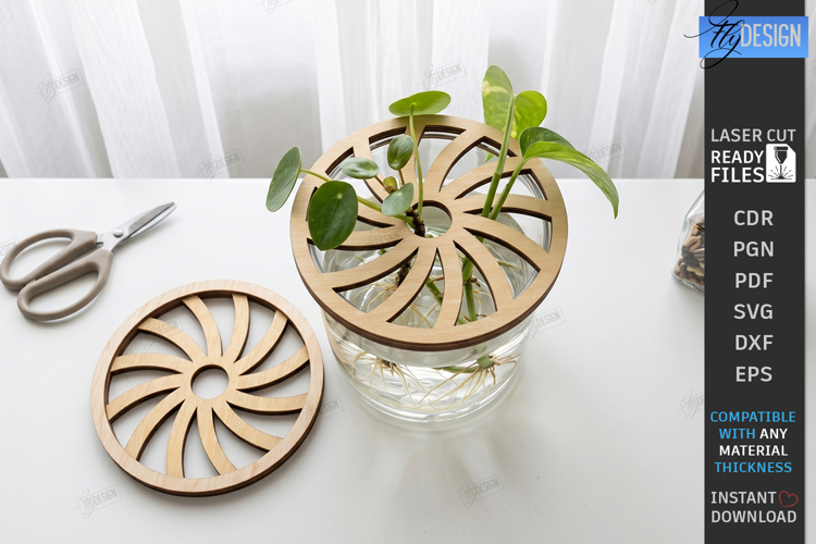 Plant Propagation Station Lid Laser Cut | Laser Pattern SVG