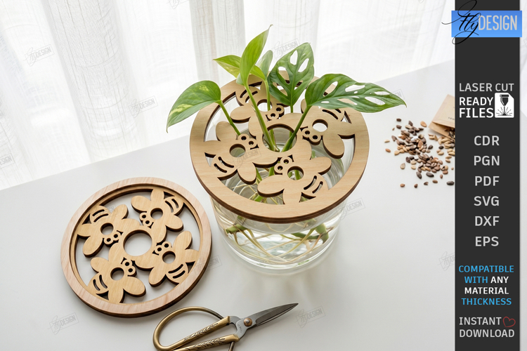 Plant Propagation Station Lid Laser Cut | Laser Pattern SVG