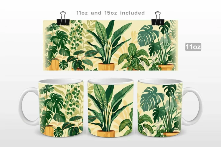 Plantaholic Mug Wrap Sublimation