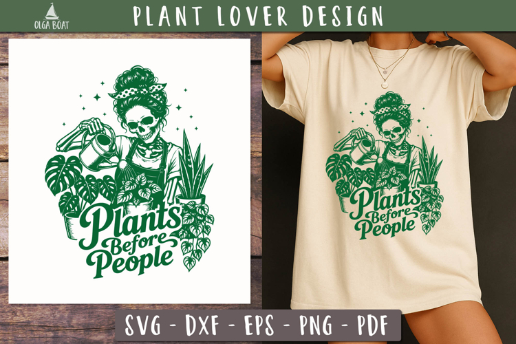 Plants Before People SVG PNG Funny design