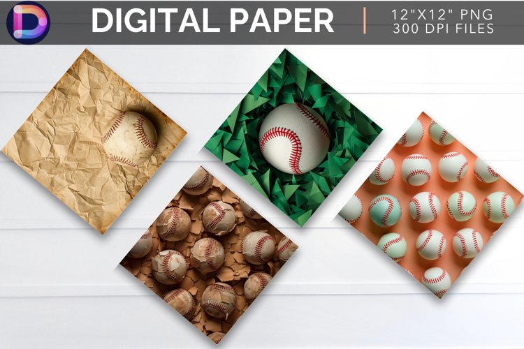Play Ball Digital Paper example image 1