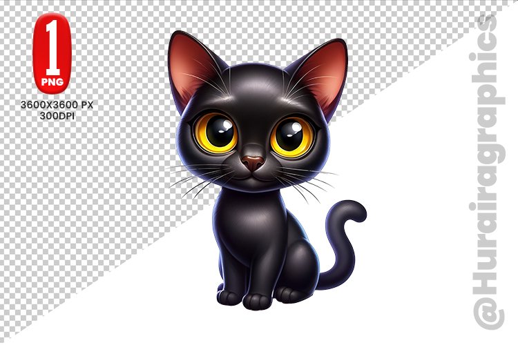 Cute Cat Clipart Image 24