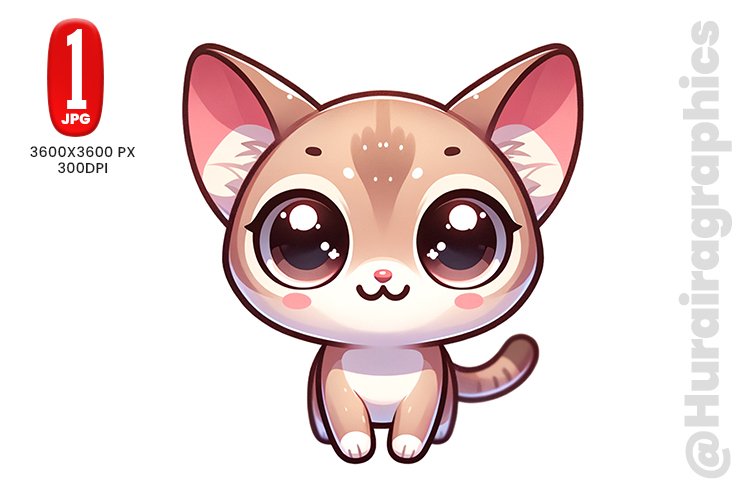 Cute Cat Clipart Image 7