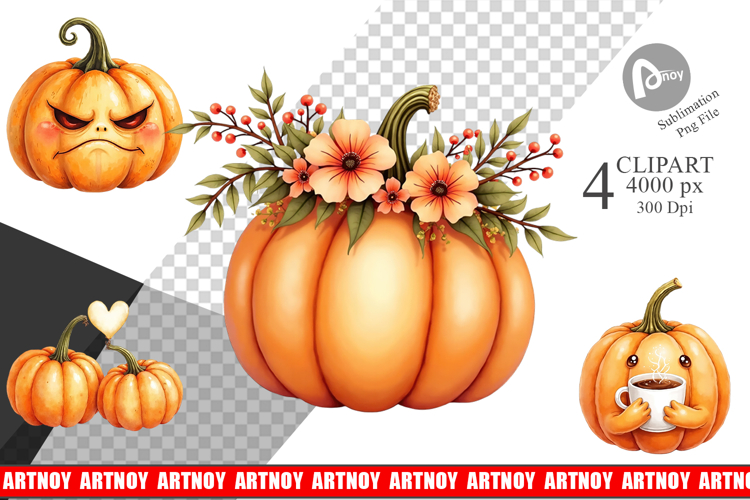 Jack O Lantern Faces Clipart Image 9