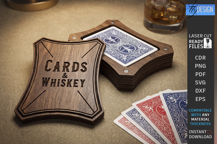 Playing Card Box Laser Cut | Card Case | Playing Card Holder
