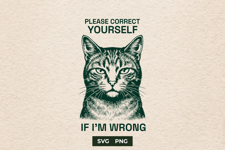 Funny Cat SVG Sarcastic Judgmental Quote Cut File