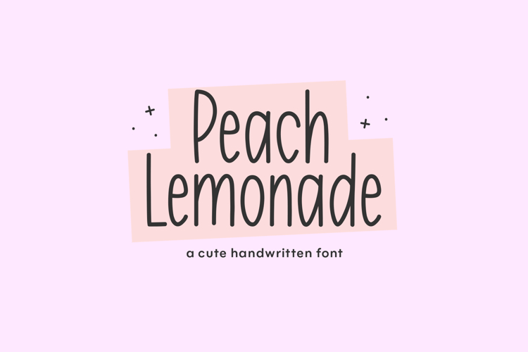Peach Lemonade - Cute Handwritten Font