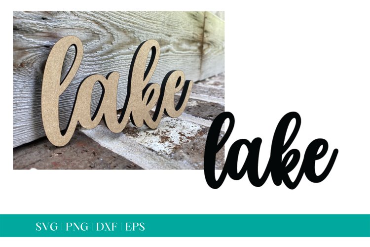 Lake SVG, Lake House Sign SVG, Glowforge SVG, Laser SVG example image 1